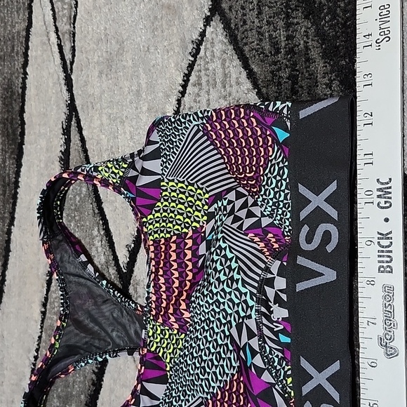 VSX SPORT 2015 MULTI-COLOR MESH-LINED RACERBACK SPORTS BRA - Picture 3 of 11